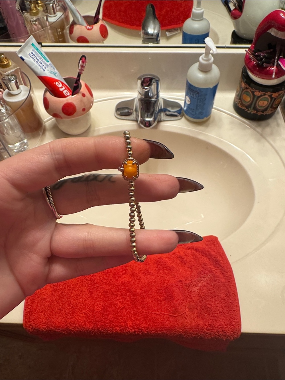 Kendra Scott pumpkin bracelet NWOT